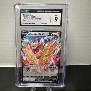 Pokemon Zamazenta V CGC 9 Card
